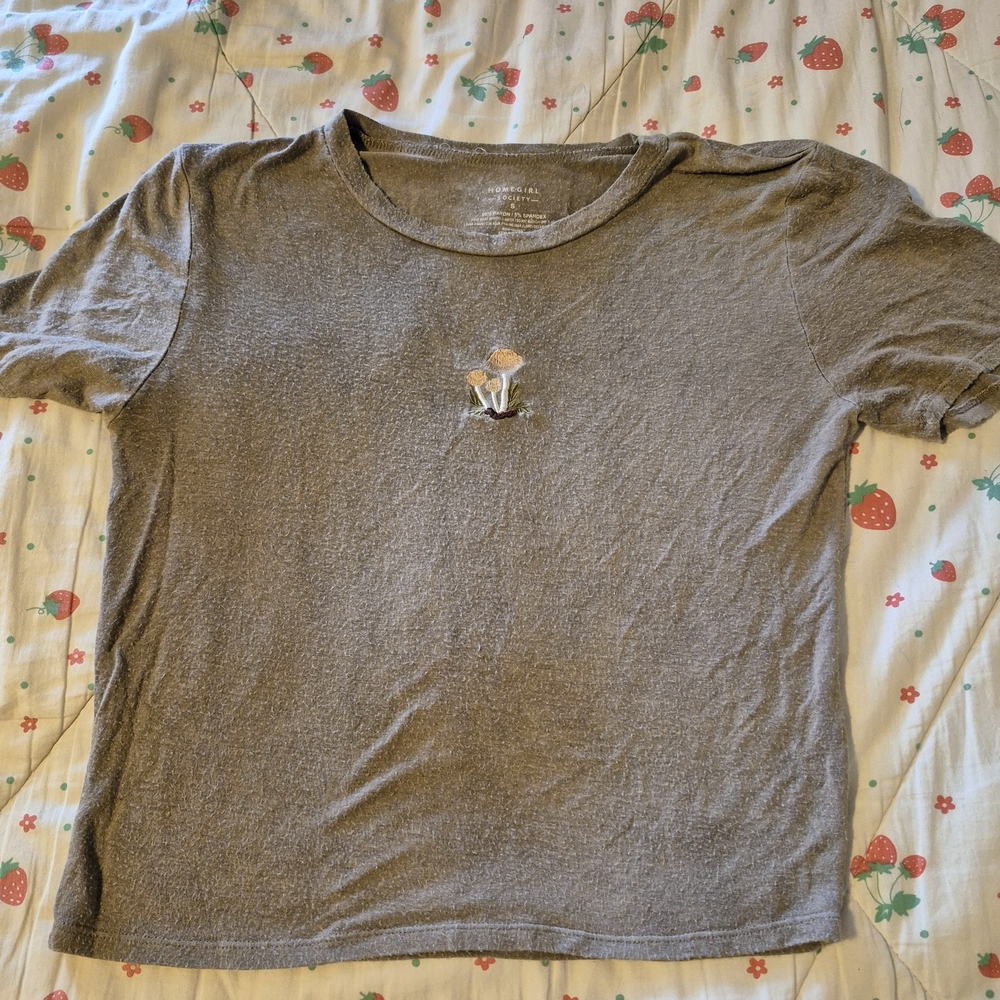 Gray Short Sleeve Women's Tee